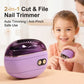 🔥🌟 Intelligenter elektrischer 2-in-1-Nagelschneider & -polierer ✂️ & Polierer für alle Altersgruppen 👨‍👩‍👧‍👦 💅
