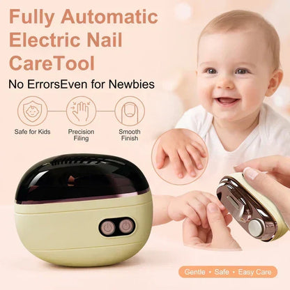 🔥🌟 Intelligenter elektrischer 2-in-1-Nagelschneider & -polierer ✂️ & Polierer für alle Altersgruppen 👨‍👩‍👧‍👦 💅