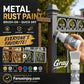 🖌️ Wasserbasierte Metallic-Silber-Farbe – Deckend, schnell trocknend & mit integriertem Pinsel – Ideal für kreative Projekte & Deko ✨