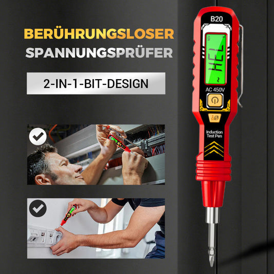 ⚡ 50% RABATT! 🔍 Berührungsloser Spannungsprüfer – AC 12-1000V, LCD-Anzeige mit Beleuchtung & Akustische/Visuelle Warnung 🛡️