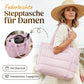 💜Begrenzter Verkauf 50 % RABATT 👜Wasserdichte Luftpolstertasche für Damen, 20 l, flauschige Tragetasche, gesteppte Laptop-Schulterhandtasche