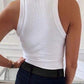 Essnce Damen-Sommer-Freizeit-Tanktop, einfarbig, schmale Passform