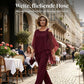 ⏳Limitiertes 50 % Rabatt⏰Unregelmäßiges Chiffon-Oberteil für Damen ＆ Weite Hose 2-teiliges Set👚👖
