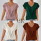 ✨Neues 2026er Modell – 50 % Rabatt👕 Elegantes V-Ausschnitt Twist Tee｜Leicht und angenehm