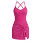 👗🏃 Damen Sport-Tank mit integrierter Shorts – ärmellos, Slim-Fit, knielang – perfekt für Golf, Yoga & aktive Tage. 🔥✨