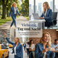 📢📢50 % RABATT !! ⏰Damen-Jeansjacke mit Rüschenbesatz und offenem Vorderteil – Leicht und feminin – Vielseitig und schick