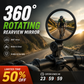✨50 % RABATT✨⏳Zeitlich begrenztes Sonderangebot⏰360° drehbarer Rückspiegel – Klare Sicht nach hinten, kein Verdrehen des Halses mehr. Passend für Fahrräder, E-Bikes und Motorräder. Werkzeuglose Silikonbefestigung! 🛡️✨