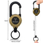 🏆Schlüsselanhänger mit ausziehbarem Karabinerhaken 🎣 – 65 cm langes Stahlband, robuster Ausweishalter, leichtes EDC-Accessoire für Schlüssel, Ausweise und den Einsatz im Freien