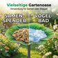 🐦Bunter Vogelfutterspender als Blumenstab für den Garten