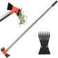 ✨⛏️2-in-1 Gartenhacke und Rechen mit langem Stiel🔥