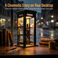📢📢50 % Rabatt!! ⏰✨Ambientelampe im Vintage-Stil einer Telefonzelle