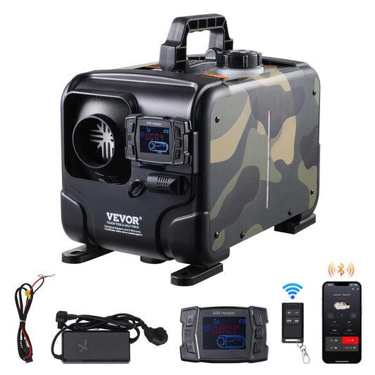 🔈🔈50 % RABATT!!🌡️8 kW Dieselheizung, 12 V/24 V All-in-One Diesel-Luftheizung, Bluetooth-App-Steuerung, Fernbedienung und Display, CO-Alarm, Schnellheizung💨