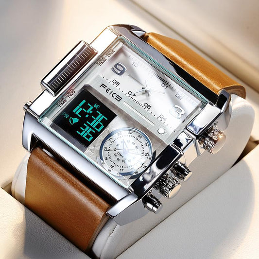 ⌚ 50% RABATT! ⏰ 50mm Übergroße Sportuhr – Doppelwerk, Leuchtzeiger & wasserbeständig – Ideal für Sport, Arbeit oder den Alltag – robust & leicht ablesbar 🛡️✨