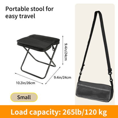 🏕️🎣Faltbarer Rucksack-Hocker – tragbarer Klappstuhl & Tasche in einem, ideal für Camping, Angeln & Wandern