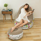 [Thoughtful Gift] Thickened aufblasbaren Sitzsack Stuhl für Erwachsene mit Fußhocker