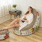 [Thoughtful Gift] Thickened aufblasbaren Sitzsack Stuhl für Erwachsene mit Fußhocker