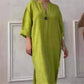 👗Lässiges, atmungsaktives Kleid in Volltonfarbe🔥