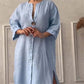 👗Lässiges, atmungsaktives Kleid in Volltonfarbe🔥