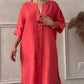 👗Lässiges, atmungsaktives Kleid in Volltonfarbe🔥