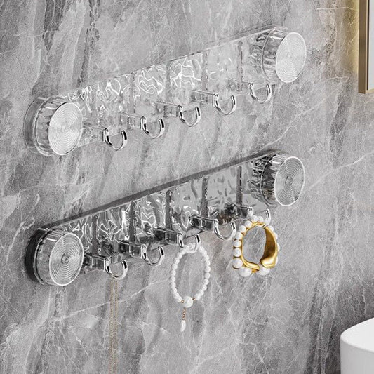🧲💖 BEGRENZTER VERKAUF: 50% RABATT! Lochloser gewellter rotierender Saugnapfaufhänger – Flexibel, stark haftend & perfekt für Bad, Küche & Glasflächen ✨