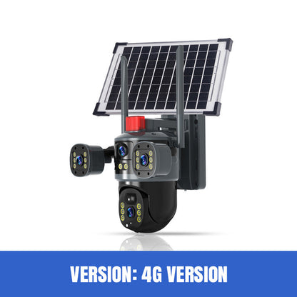 💥2026 New Hot Sale🎥 Triple-Lens Solar 360° Dome Camera✈️ free shipping