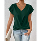 ✨Neues 2026er Modell – 50 % Rabatt👕 Elegantes V-Ausschnitt Twist Tee｜Leicht und angenehm