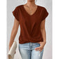 ✨Neues 2026er Modell – 50 % Rabatt👕 Elegantes V-Ausschnitt Twist Tee｜Leicht und angenehm