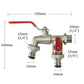 💥 -50% AKTION 🔥 Doppel-Auslauf Wasserhahn für den Garten 🚰 aus Edelstahl – langlebig, stabil & praktisch regelbar
