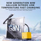 ✨⚡3-in-1-GaN-Ladegerät, 80 W MAX skalierbares Schnelllademodul mit Typ-C-Kabel und 2 USB-Anschlüssen