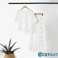 ⏳Begrenzte Zeit 50% Rabatt💥Zweiteiliges Damen-Set aus Top mit asymmetrischem Saum und Hose mit weitem Bein