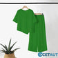 ⏳Begrenzte Zeit 50% Rabatt💥Zweiteiliges Damen-Set aus Top mit asymmetrischem Saum und Hose mit weitem Bein