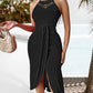 ✨🔥Sleeveless Irregular Halter Dress For Women