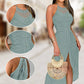 ✨🔥Sleeveless Irregular Halter Dress For Women