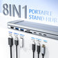 💻 50% RABATT! ⚡ 2-in-1 USB-C Dockingstation & Laptopständer – 8 Ports, 4K HDMI & Höhenverstellbar für Mehr Produktivität 🖥️