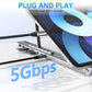 💻 50% RABATT! ⚡ 2-in-1 USB-C Dockingstation & Laptopständer – 8 Ports, 4K HDMI & Höhenverstellbar für Mehr Produktivität 🖥️