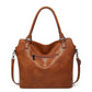 Kunstleder-Shopper, modische Damen-Schultertasche mit Reißverschluss, trendiges Geldbörsen-Set