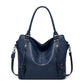 Kunstleder-Shopper, modische Damen-Schultertasche mit Reißverschluss, trendiges Geldbörsen-Set