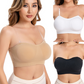 🔥 KAUFE 2, ZAHL 1! 🤍 Damen Bandeau-BH ohne Bügel – Abnehmbare Träger & Rutschfest (M-2XL)