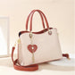 👜💟Elegante Damen-Tasche mit glänzendem Herzanhänger✨