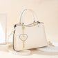 👜💟Elegante Damen-Tasche mit glänzendem Herzanhänger✨