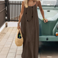❄️Sommerfrische 50 % Rabatt!👗Luftiges Maxikleid mit Spaghettiträgern und offenem Rücken – Elegant, locker fallend & perfekt für den Sommer