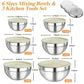 🛍️ 50% RABATT! 🥣 6-teiliges Edelstahl-Schüssel-Set mit Deckel – Spritzschutz, vielseitig & stapelbar – Ideal für Salat, Backen & Aufbewahrung ✨