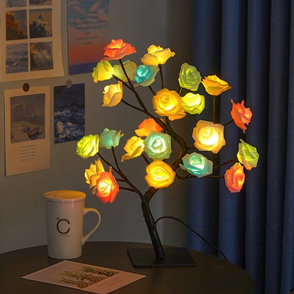 ✨🌹Rosenblüten-Design Baum Nachtlicht🔥Kauf 2 Artikel versandkostenfrei🔥