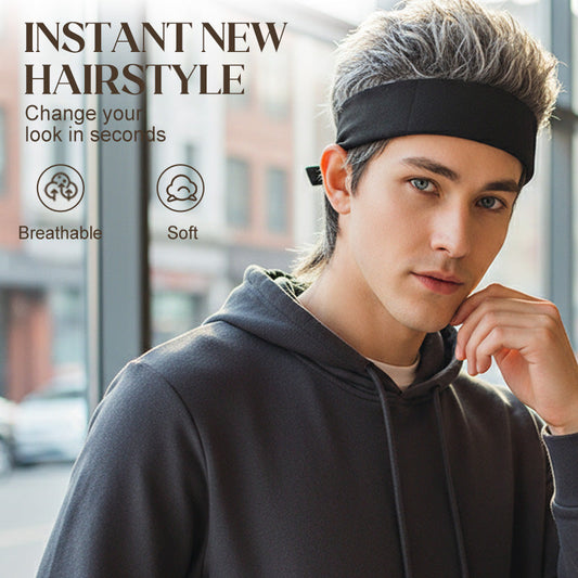 🧢 50 % RABATT! 🎤 Unisex Hip-Hop-Perücke im Grunge-Stil, weich und bequem, perfekt für Partys und Kostüme ✨