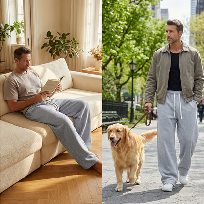 👖 60% RABATT! 🏃‍♂️ Herren-Freizeithose in Lockerer Passform – Kordelzug, Bequemes Baumwollgewebe & Vielseitig für Alltag und Sport 🌟
