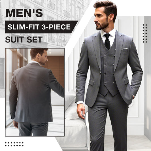 👔 JETZT 50 % RABATT! 🕴️ Slim-Fit Herren-Anzug, 3-teilig – Perfekte Passform, hochwertiger Stoff & ideal für formelle Anlässe 🤵