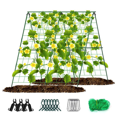 🌿🏠 50 % Rabatt! Aktionsangebot Kostenloser Versand | A-förmiges Rankgitter für Kletterpflanzen – stabil dank Stahlkern und einfach zu montieren!