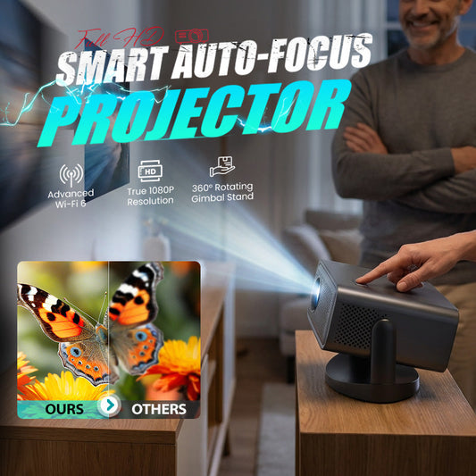 ✨🔥Smart Full HD Projektor mit automatischem Fokus📽️