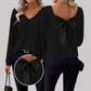 ✨🔥Women's V-Neck Sweater with Elegant Back Bow Tie🎀