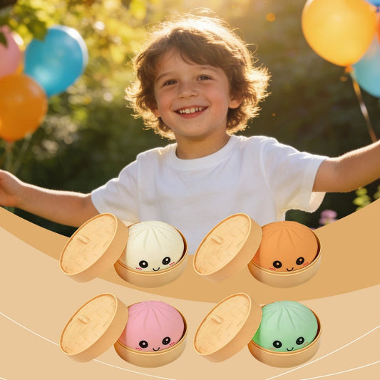 ✨🔥Süßes Knödel-Quetschspielzeug mit Dampfgarer